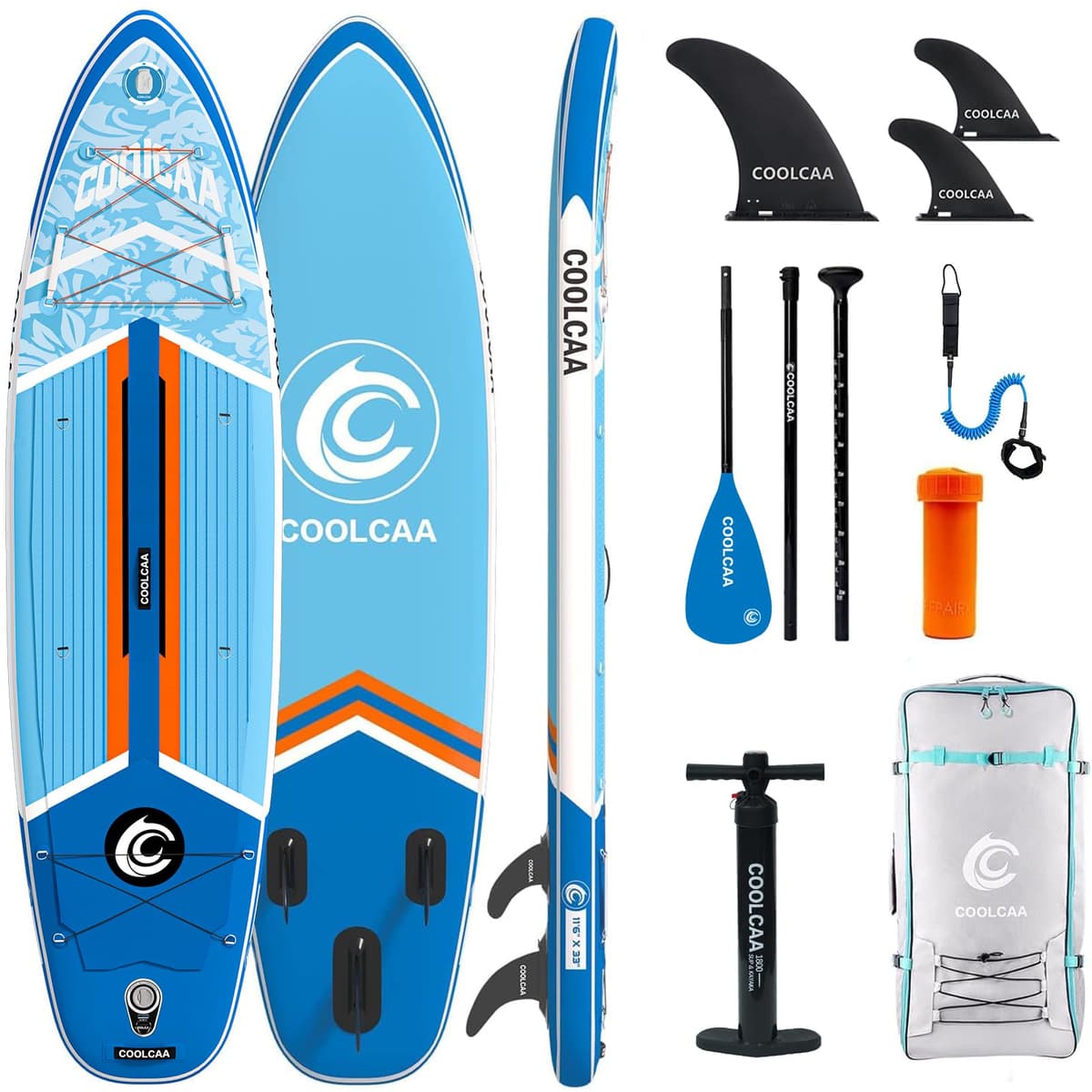 COOLCAA 350cm Blue Coast - Lite - COOLCAA SUP Board