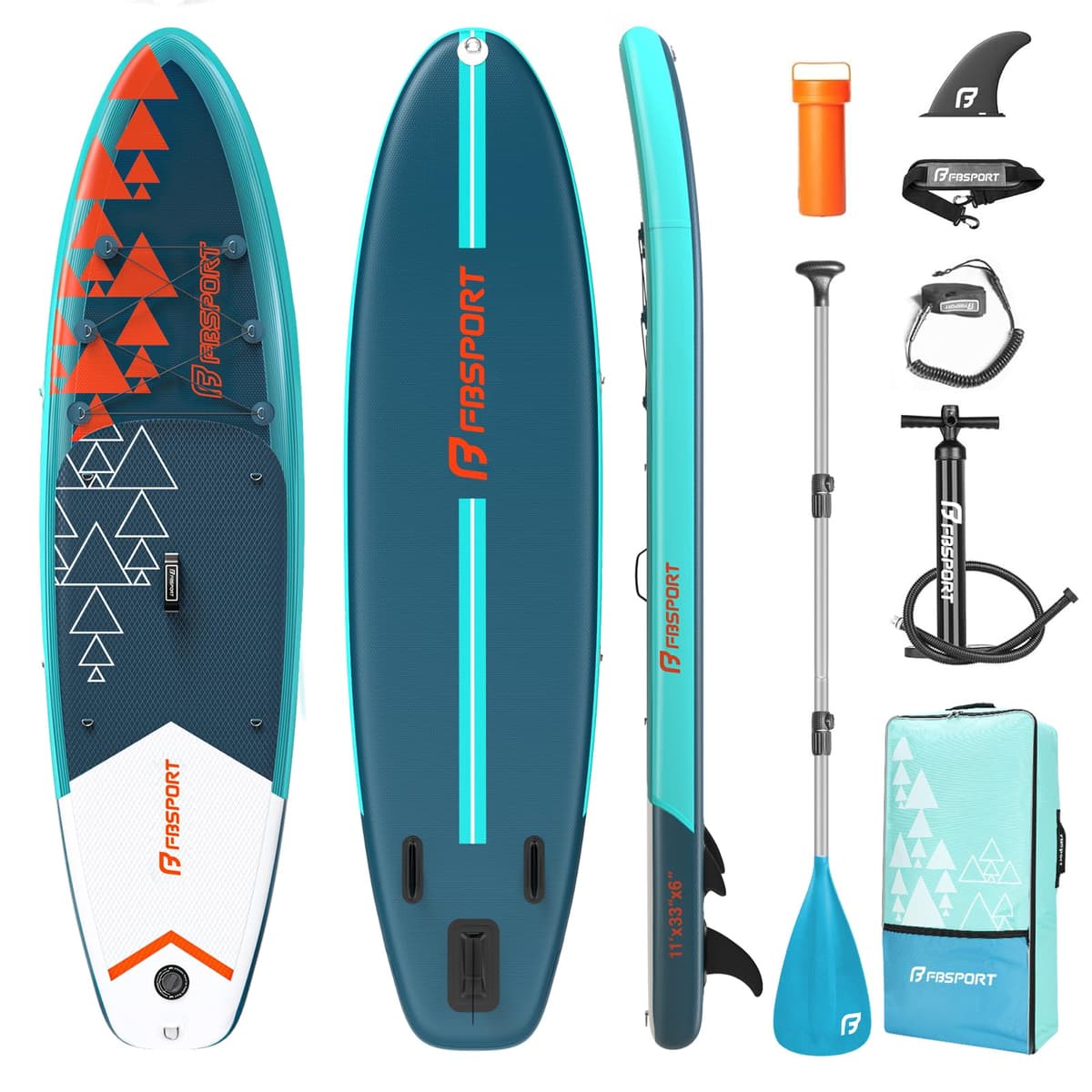 FBSPORT SUP Board 335cm - Dunkelgrün - FBSPORT SUP Board
