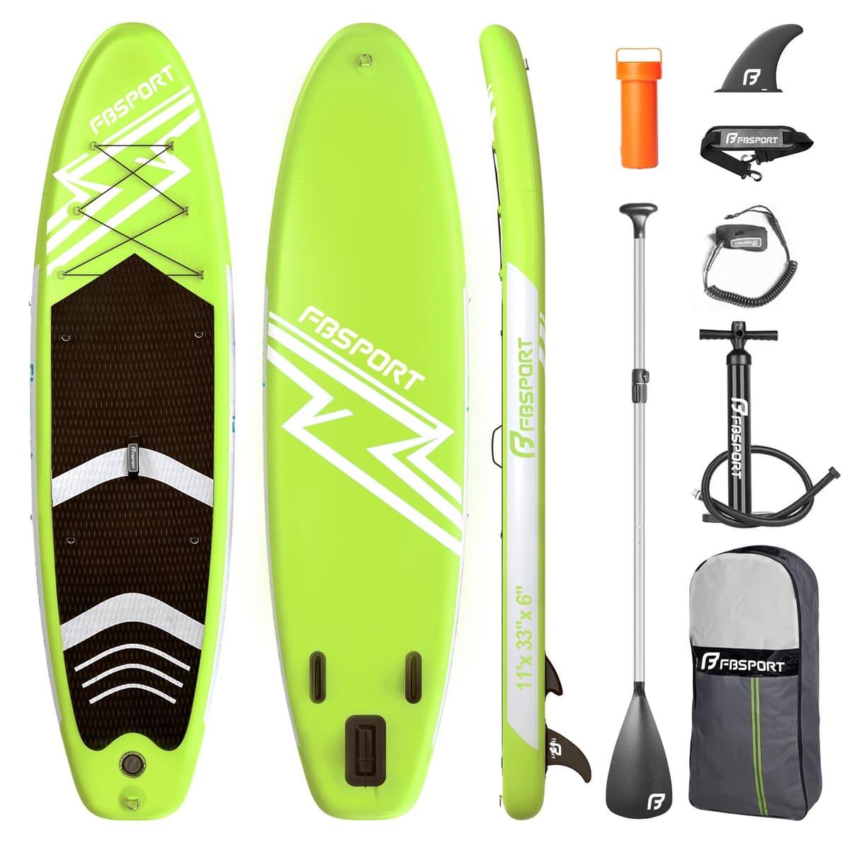 FBSPORT SUP Board 335cm - Fruchtgrün - FBSPORT SUP Board
