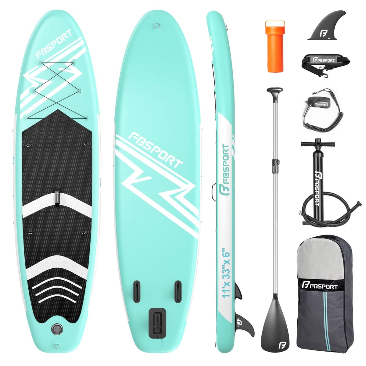 FBSPORT SUP Board 335cm - Grün - FBSPORT SUP Board