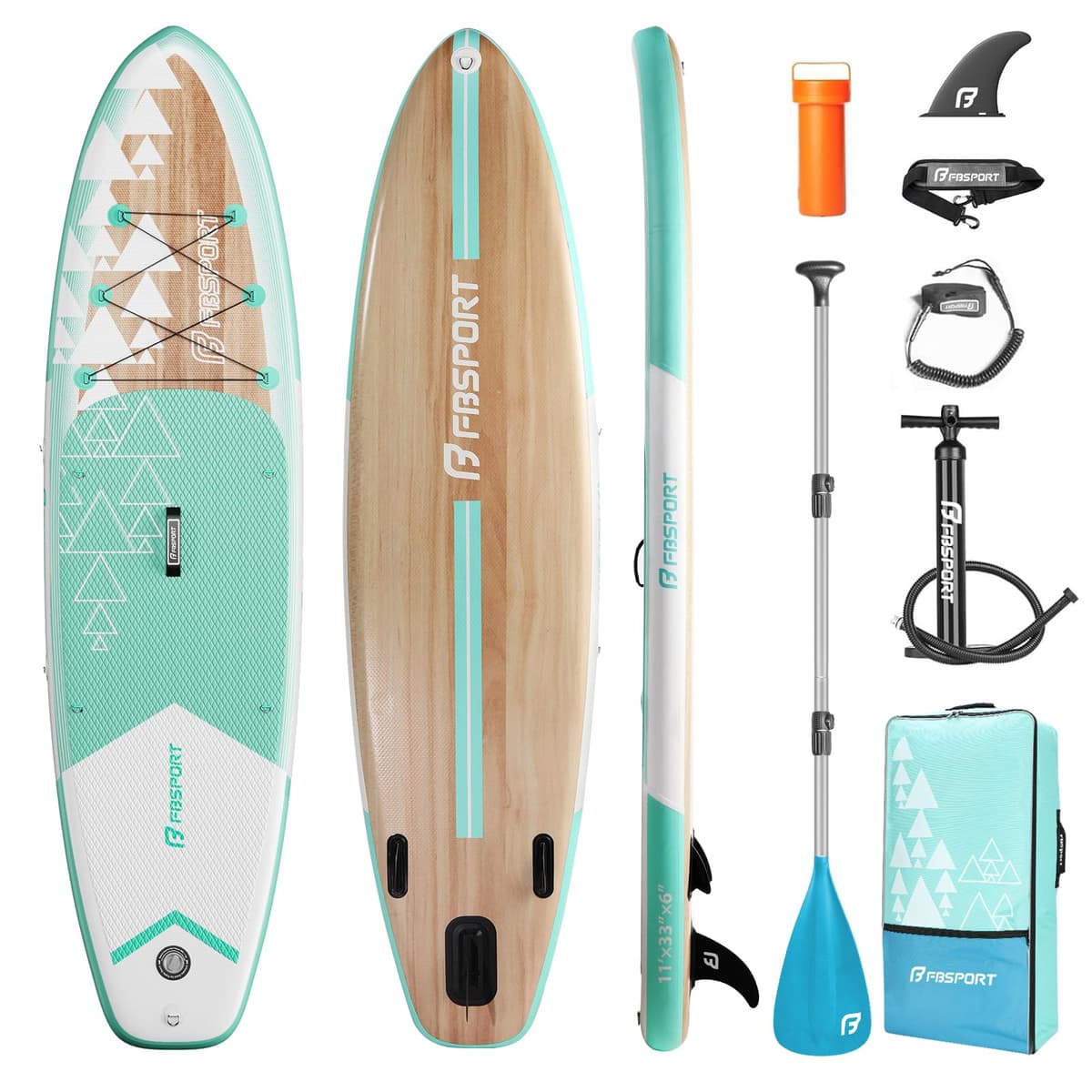 FBSPORT SUP Board 335cm - Hellbraun - FBSPORT SUP Board
