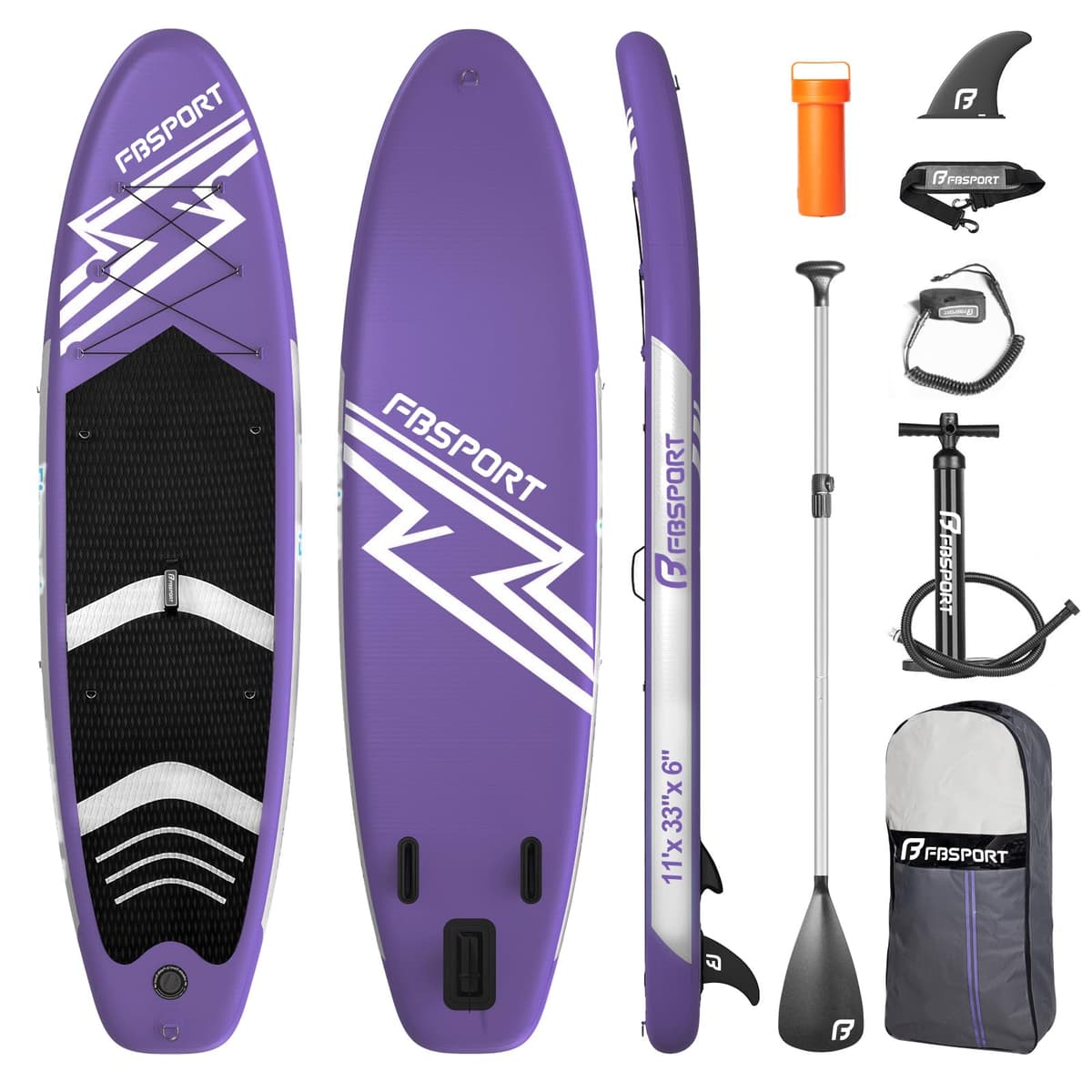FBSPORT SUP Board 335cm - Lila - FBSPORT SUP Board