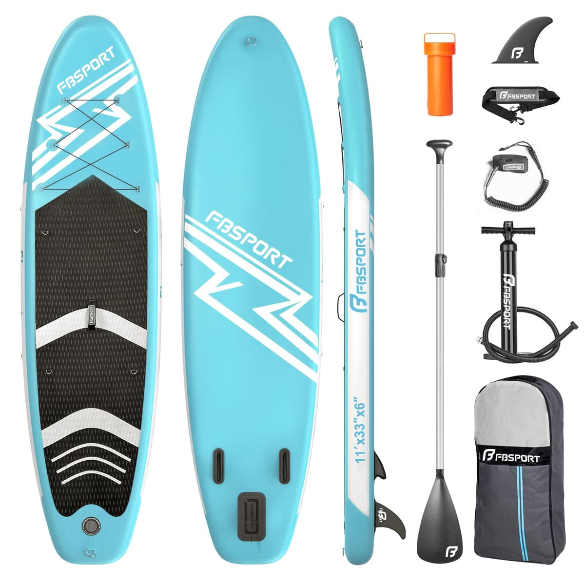 FBSPORT SUP Board 335cm - Eisblau - FBSPORT SUP Board